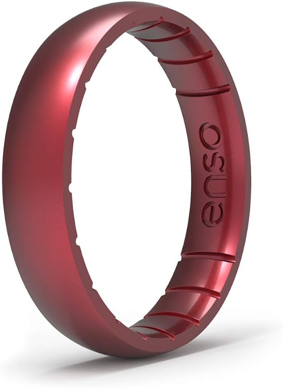 Enso Rings Thin Elements Stackable Silicone Ring 4.3mm Wide 1.75mm Thick