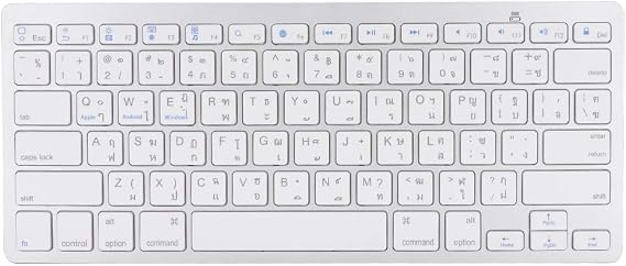 Bluetooth Wireless Keyboard Multifunction Thai Ultra Thin Wireless Bluetooth Keyboard for Mac/Android