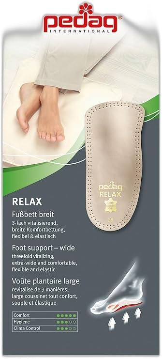 Kifidis 9PED2TABU000018 127-128 Pedag Relax Rahatlatıcı Ortopedik Tabanlık, 46, Bronz
