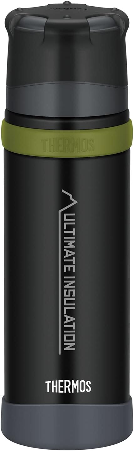 Thermos Flask, Stainless Steel, Charcoal Black mat, 0,5 Liter