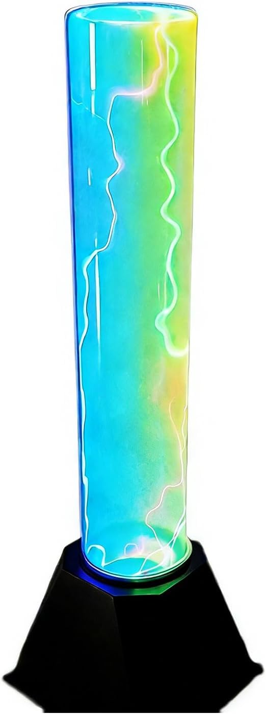 Plasma Lamp Post, Touch Control Desktop Electrostatic Flashing, DIY Physical Science Electronic Toy, with Colorful Aurora Effect, for Home Bar Gaming Room Decor