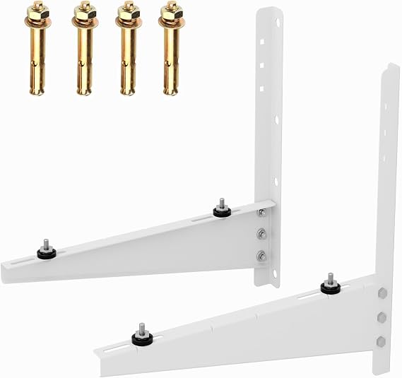Outdoor Mini Split Wall Mounting Bracket for 9000 Btu to 36000 Btu Ductless Mini Split Air Conditioner AC Heat Pump Systems, Heavy Duty AC Support Bracket for Outside, Holds Up to 330lbs