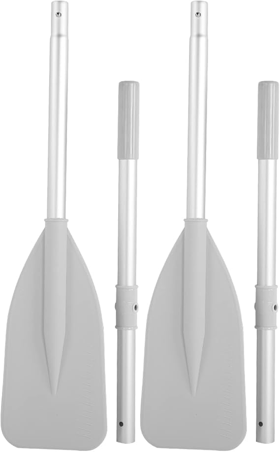 Ejoyous Inflatable Boat Paddles, High Toughness Inflatable Boat Dinghy Canoe Water Marine Sports Aluminium Alloy Boat Oars 2pcs Kayak Paddle Rod Set
