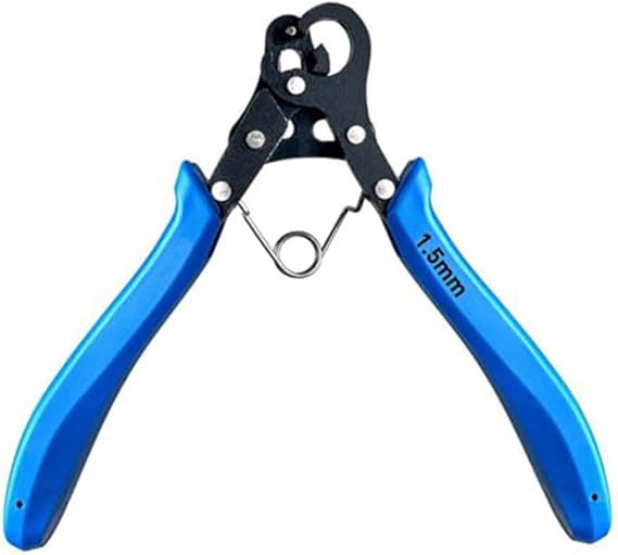 Wire Rolling Plier Set,One-Step Looper 3 mm/1.55mm/2.25mm, Wire Roll Pliers for Bending & Wrapping, Multipurpose Jewellery Pliers for Necklaces, Bracelets, Earrings & Repairs (Bule 1.5mm)