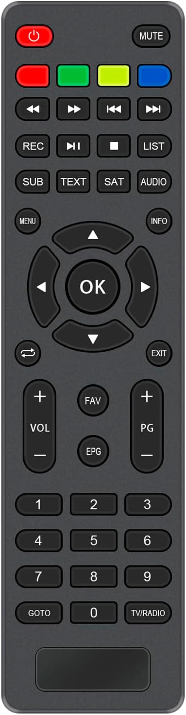 VINABTY Replacement Remote Control Compatible with XORO Receiver HRS 9194