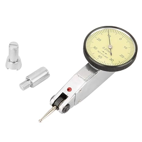 0.01mm Precision Dial Test Indicator, Aluminum with 180° Rotatable Probe for Machining and Inspection, 0-0.8mm Measuring Range