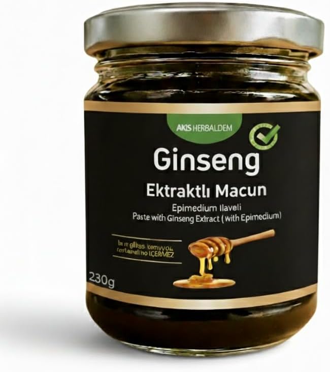 AKS Kuvvet Macunu | Doğal Enerji Macunu | Bitkisel İçeriklerle Güç Takviyesi | Ginseng & Polen & Bal | 230 gr
