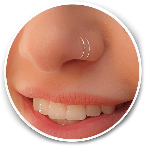 Double Nose Hoops…