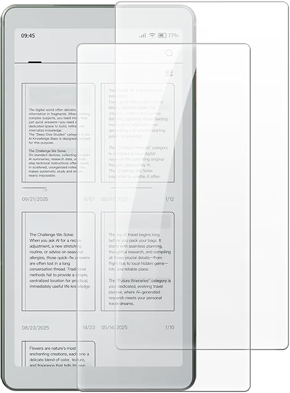 Shantime 2 Pack Screen Protector for Viwoods AiPaper Reader C