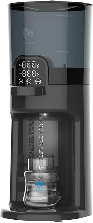 Bellababy Bottle Maker for Babies, Instant Warmer, Baby Bottle Warmer, Water Dispenser for Immediate Production of Formula Bottles, Removable Container, 24/7 Warm, Black