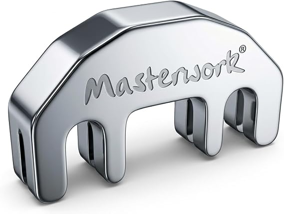 Masterwork Profesyonel Ayarlanabilir Keman Susturucu Kaliteli Döküm Metal Keman Susturucusu 4/4 3/4 1/2 Gümüş Renk - My Yonca