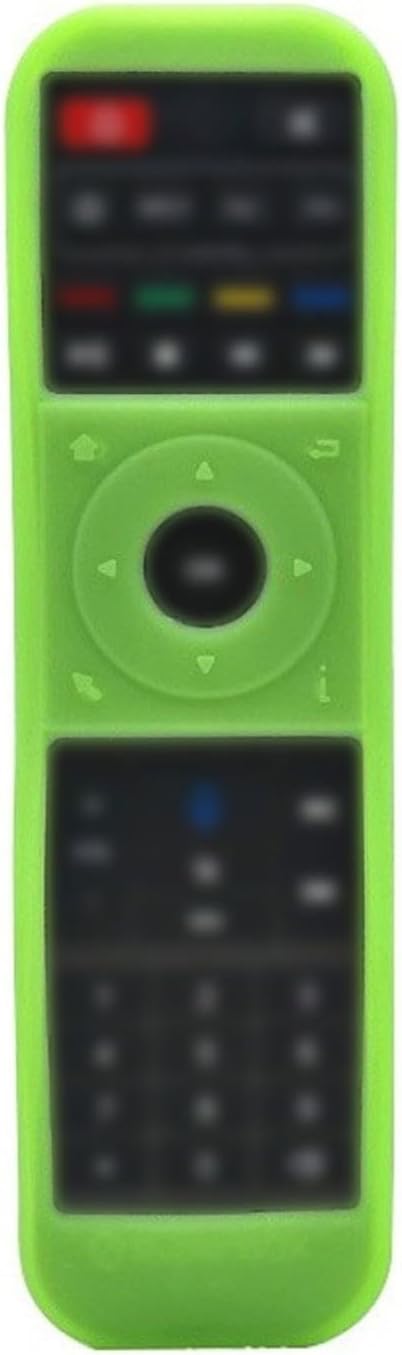 Remote Control Case for SuperBOX S5 Max 2024 S6 for Ultra, Thin Silicone Case, Non-Slip and Lightweight, Full Protection Against Dirt (Fluorescent Green)