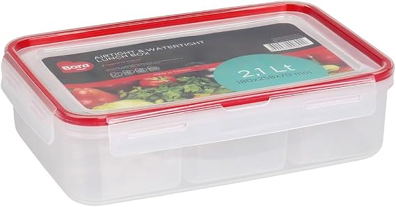 Click Dikdörtgen Bölmeli Saklama Kabı - 2,1 lt.