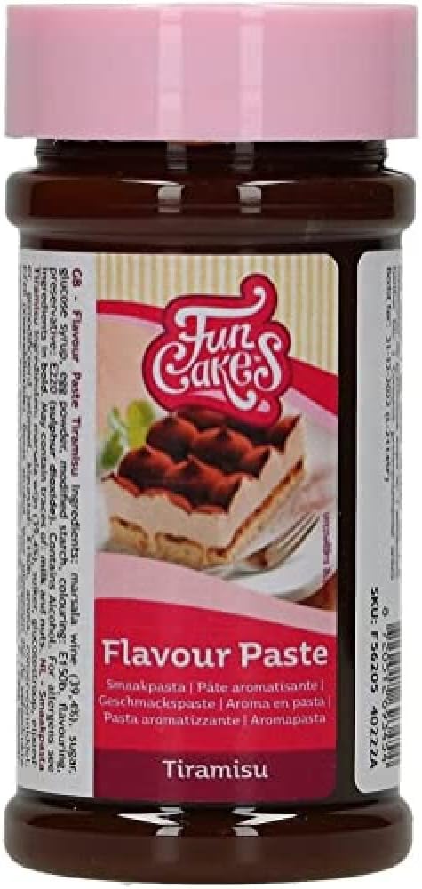 FunCakes Flavour Paste Tiramisu: Food flavourings, Great Taste, Perfect for Cake Decorating, Suitable for Batter and Fillings. 100 g.
