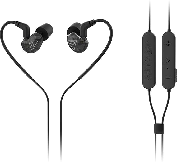 Behringer SD251-BT Studio Monitoring Earphones with Bluetooth* Connectivity, Compatible with PC and Mac