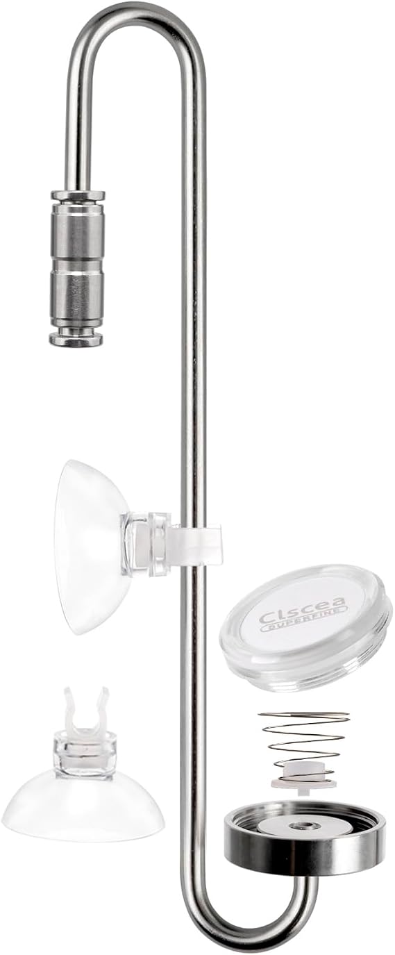 DC300-N-20-JP Water Plant Total Length 7.9 inches 20 cm Small Diameter 0.9 inch 24 mm Upgraded Version, Super mist CO2 Diffuser, Stainless Steel, CO2 Diffuser, Plate Replaceable 0.3 MPa