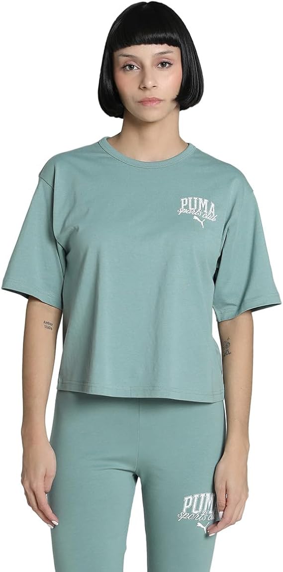 Class Relaxed Crop Kadın Siyah Günlük Stil T-Shirt 68503001