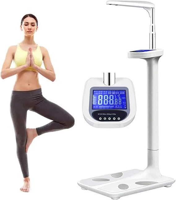 Digital Medical Scale, Height Body Fat Analyzer with LCD Display, Professional Multifunctional Medical Scale for Weight/Height/Obesity Value/BMI Measurement