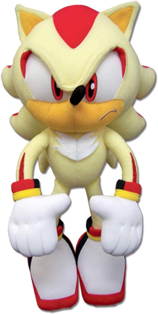 Sonic The Hedgehog Great Eastern GE-52631 Super Shadow Plush, 12", Multicolor, (Model: New_52631)