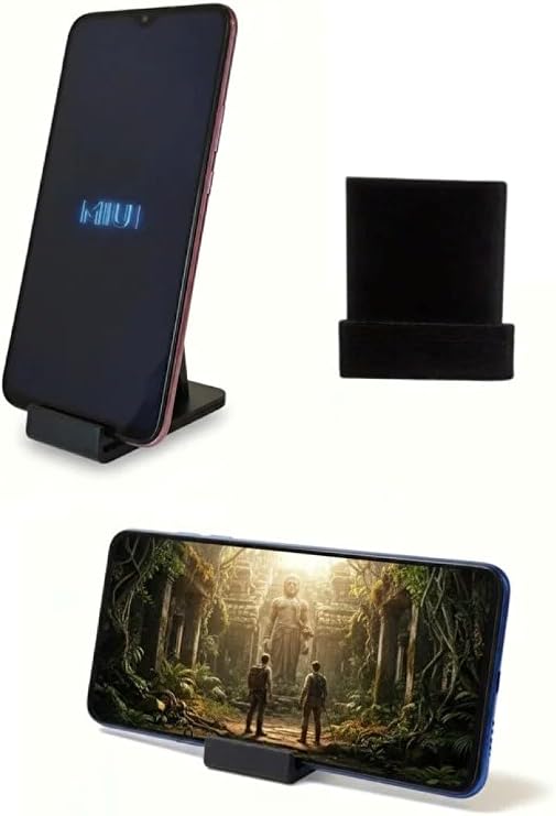 Usin Mini Masa Üstü Cep Telefonu Tablet Tutucu Tutacağı Standı US-T004 4 4 * 4 * 4 CM (Siyah)