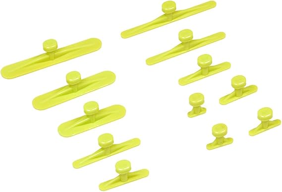 30pcs Thickened Hail Crease Tabs PDR, Car Body Repair Garage Paintless Puller Slide Hammer Tool Kit