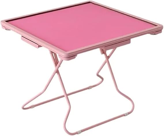 88 * 88CM Folding Mahjong Table, Pink