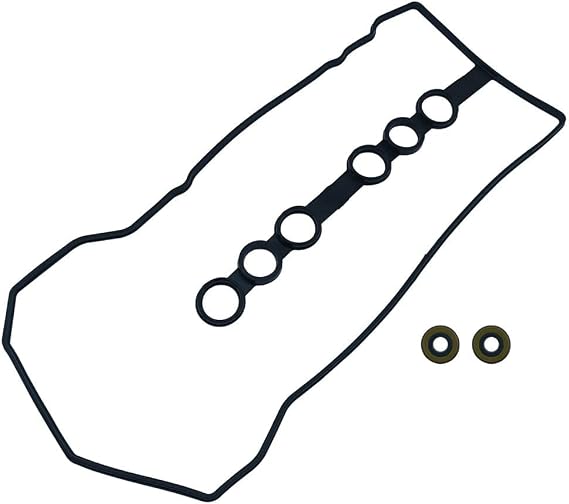 Valve Cover Gasket Set Compatible with For Toyota For Corolla 1.8L L4 1794cc DOHC 1ZZ-FE 2000 to 2008 OEM Part Numbers VS50542R VS25085