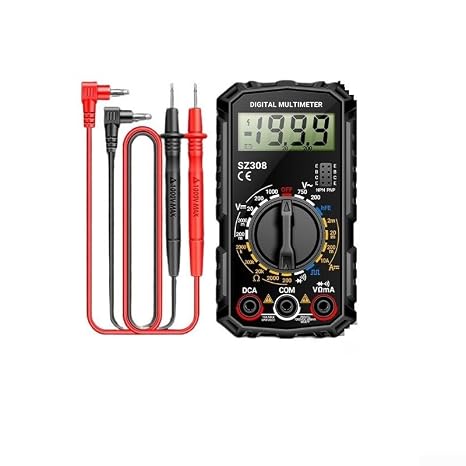 Digital Multimeter AC/DC Voltage Tester 750V LCD Backlit(black)