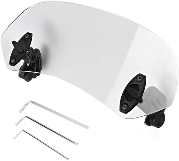 DEWIN Universal Motorcycle Windshield Extension Windscreen Clip Adjustable Windshield Accessories