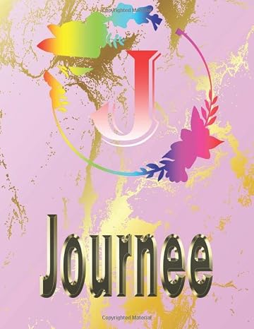 Journee: Personalized Name Sketchbook.Monogram Initial Letter J Journal. Journee Cute Sketchbook on Pink Marble Cover , Blank Paper 8.5 x 11 ,Great ... Sketching, Crayon Coloring and colored pencil