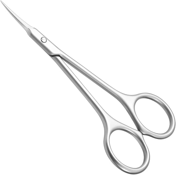 CGBE Eyebrow Scissors Cuticle Care Razor Sharp Tip | Super Slim Scissors Pro Manicure, Eyebrows, Eyelashes, Mustaches, Cuticle