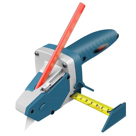 Multifunction Plasterboard Cutter - Precise Round/Straight Scriber/Cutting Tool with Tape Measure Meter, for Drywall/Plaster-board/Woodworking
