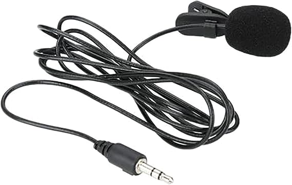 3.5mm Lavalier Microphone Hands-Free Mini Wired Collar Clip Microphone for Video Shooting Video Conferencing Vlogging