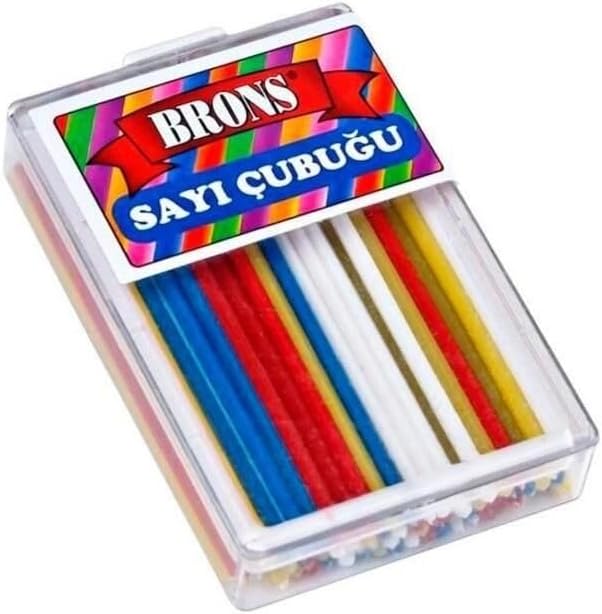 Brons Sayı Çubuğu Br-222, Çok Renkli, Plastik Öğretici Oyuncak