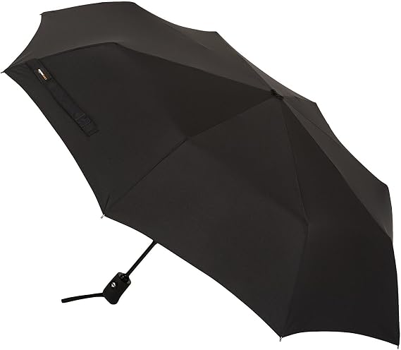 Amazon Basics Octogonal Automatic Travel Umbrella Diameter 98 cm Black