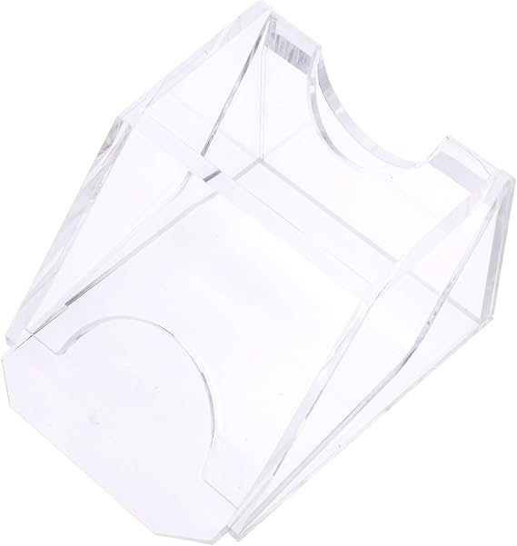 KOMBIUDA Sturdy Portable Dealer Playing Cards Acrylic Material for Card Games Smooth Comfortable