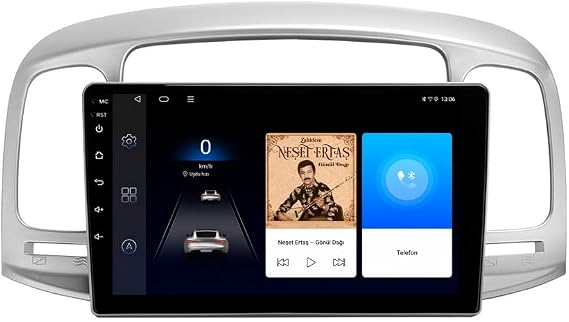 9 İnç Android Multimedya CarPlay Android Auto Navigasyon Kameralı 4GB RAM 64GB - Hyundai Accent Era 2006-2012 ile uyumlu