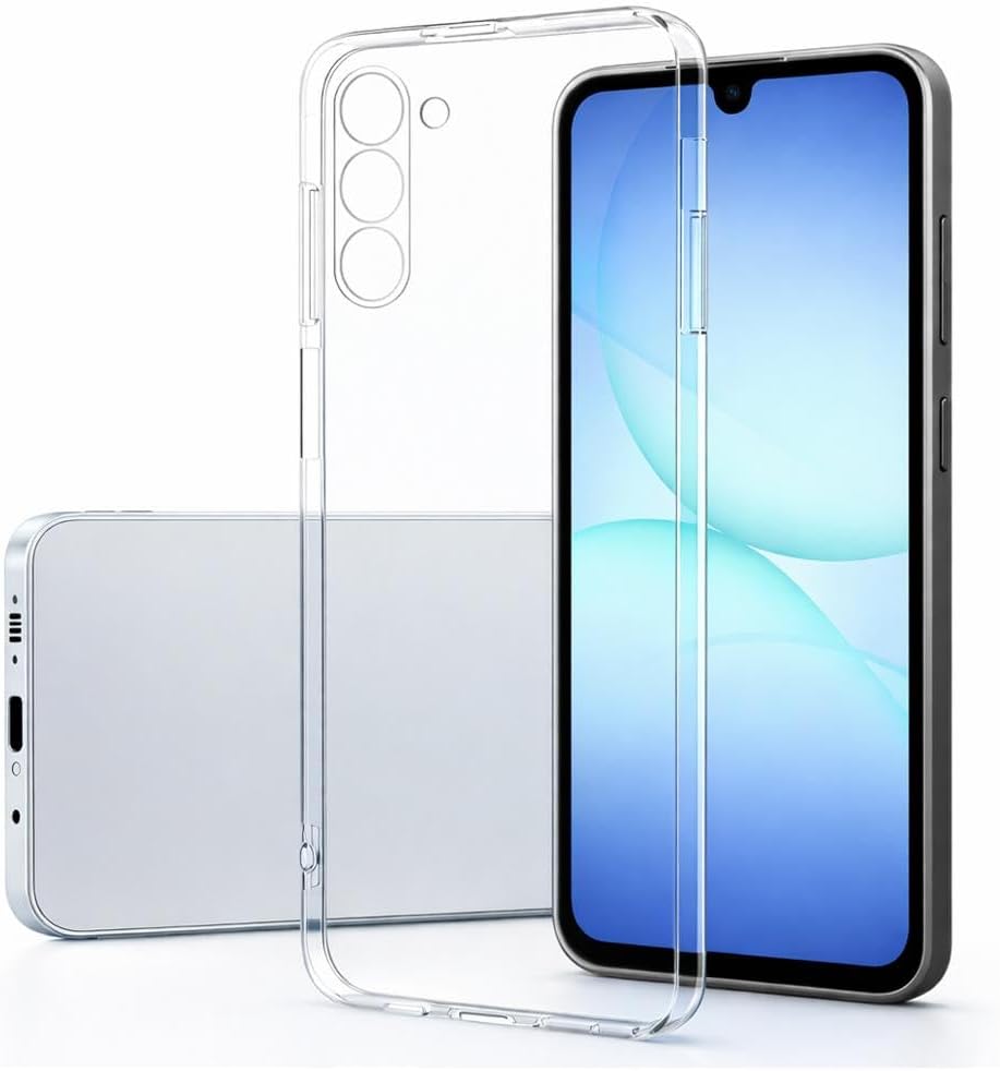 Samsung Galaxy A17 5G İle Uyumlu Kılıf Şeffaf Kamera Korumalı 3D