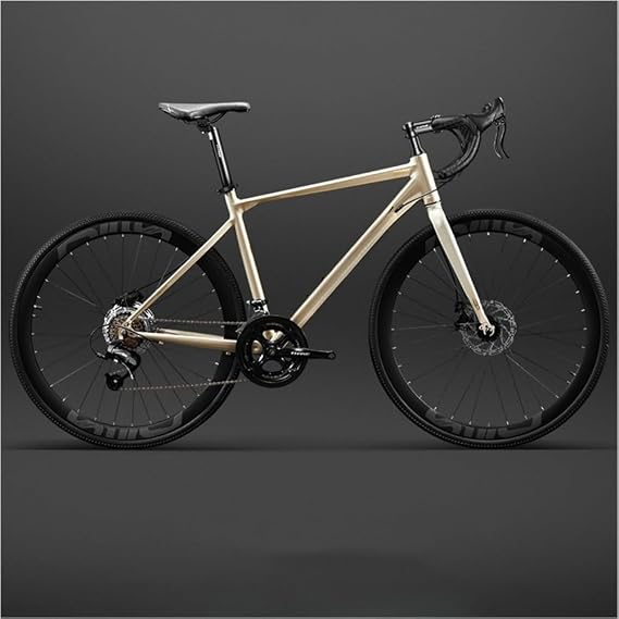 24-Speed Transmission, Dual Interior Cable Routing, Aero Fork, Ultralight Frame, Front and Rear Disc Brake, 700x28C Road Race Tires, Aero Saddles, Drop Handlebars Gold Parallel Import
