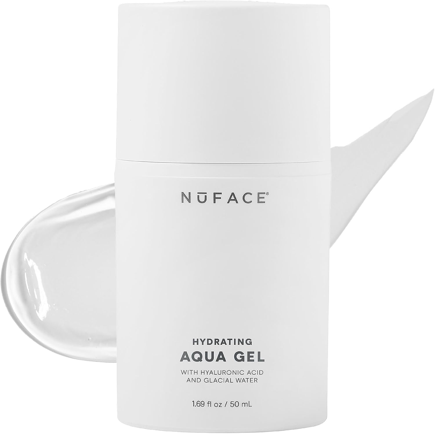 NuFACE Aqua Gel Activator - Microcurrent Conductive Gel & Activator Powered by IonPlex & Hyaluronic Acid to Enhance Results of NuFACE Microcurrent Facial Device - Improves Skin Radiance (1.69 oz)