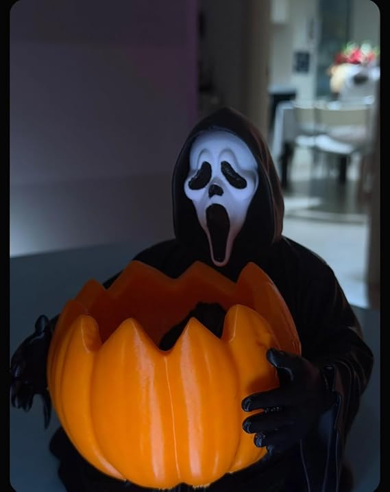 Ghostface Çığlık Cadılar Bayramı Şeker Kase Tutucu Dekorasyon