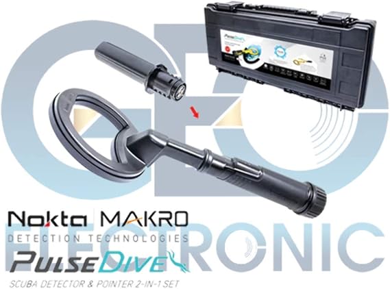 Nokta Makro Pulsedive Siyah Scuba Dedektör+Pinpointer Sualtı Kablosuz Darbe