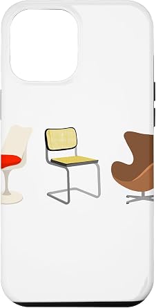 iPhone 14 Pro Max Midcentury Modern Chairs, Jacobsen, Saarinen, Breuer Case