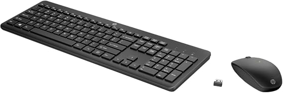 HP 230 Wireless Black Keyboard-Mouse Turkish Q-Keyboard 18H24AA