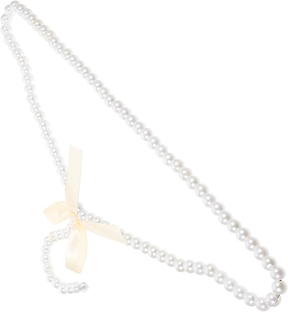 Beige Plastic Clothes Hangers with Tear Drop Faux Pearl Beads and Nonslip Design, Heavy Duty European Style Wedding Dress Hanger for Wedding Garment Storage