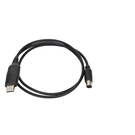Write Frequency Cable, 8 Pin Mini DIN Plug Stable USB Programming Cable with Efficient Signal Transmission for FT 100D FT 817 FT 857 FT 897 CT 62