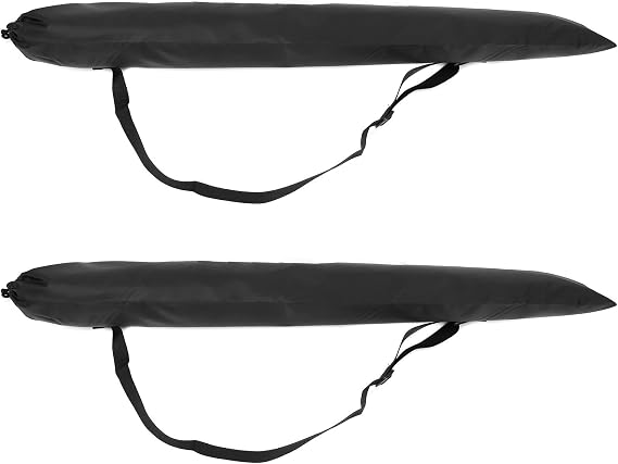 2Pcs Multifunctional Camping Accessory Bag Portable Canopy Pole Storage Bag for Tent Poles Hiking 80x19cm 210T Lattice Cloth