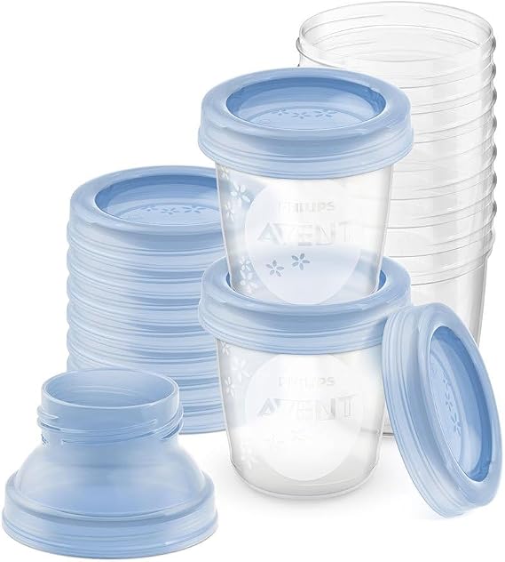 PHILIPS Avent Reusable Breast Milk Storage Cups (10 x 180 ml)