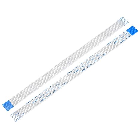 sourcing map Flexible Flat Cable,150mm 1mm Pitch 8 Pins FPC FFC Flexible Ribbon Cable for LCD TV DVD Player 5Pcs (B type)