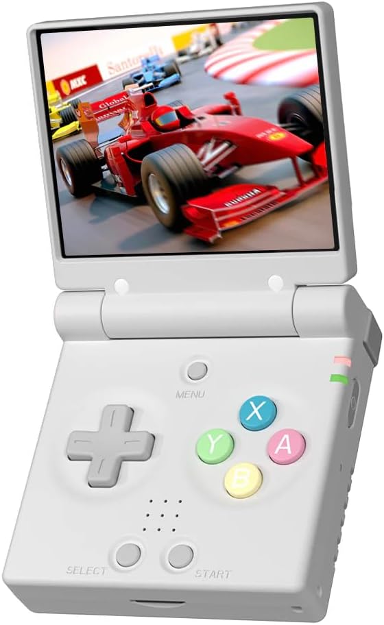 Miyoo ミニフリップレトロハンドヘルドゲーム機、2.8インチ 750×560 IPSスクリーン、ポータブルLinuxエミュレーターハンドヘルド、男性&女性へのギフト、ホワイト